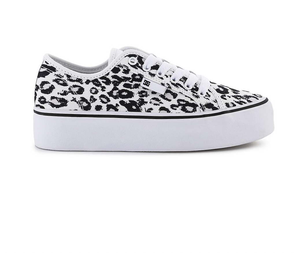 DC Manual Platform Cheetah Print Trainers