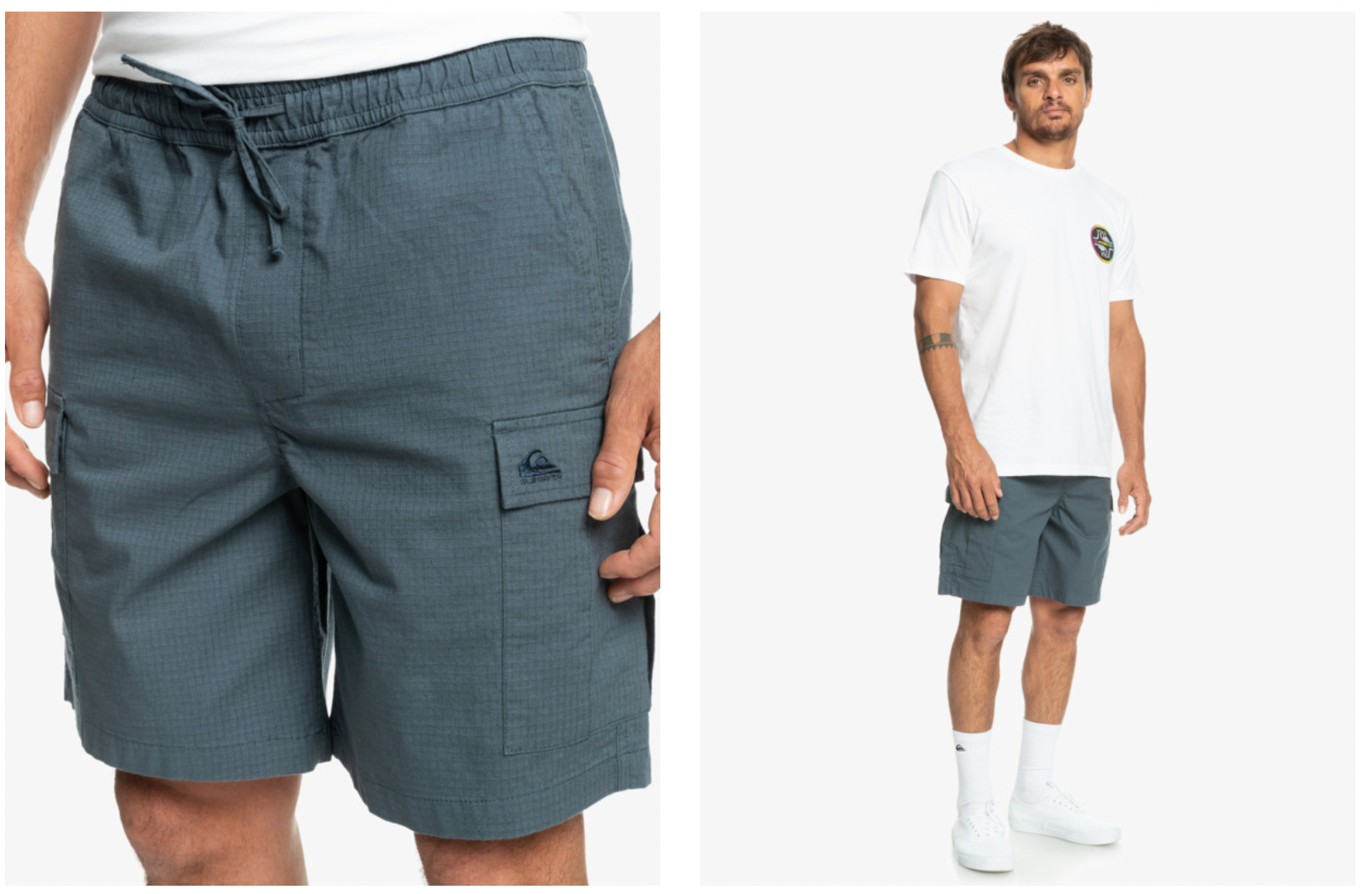 QUIKSILVER Cargo Taxer - Elasticated Cargo Shorts for Men