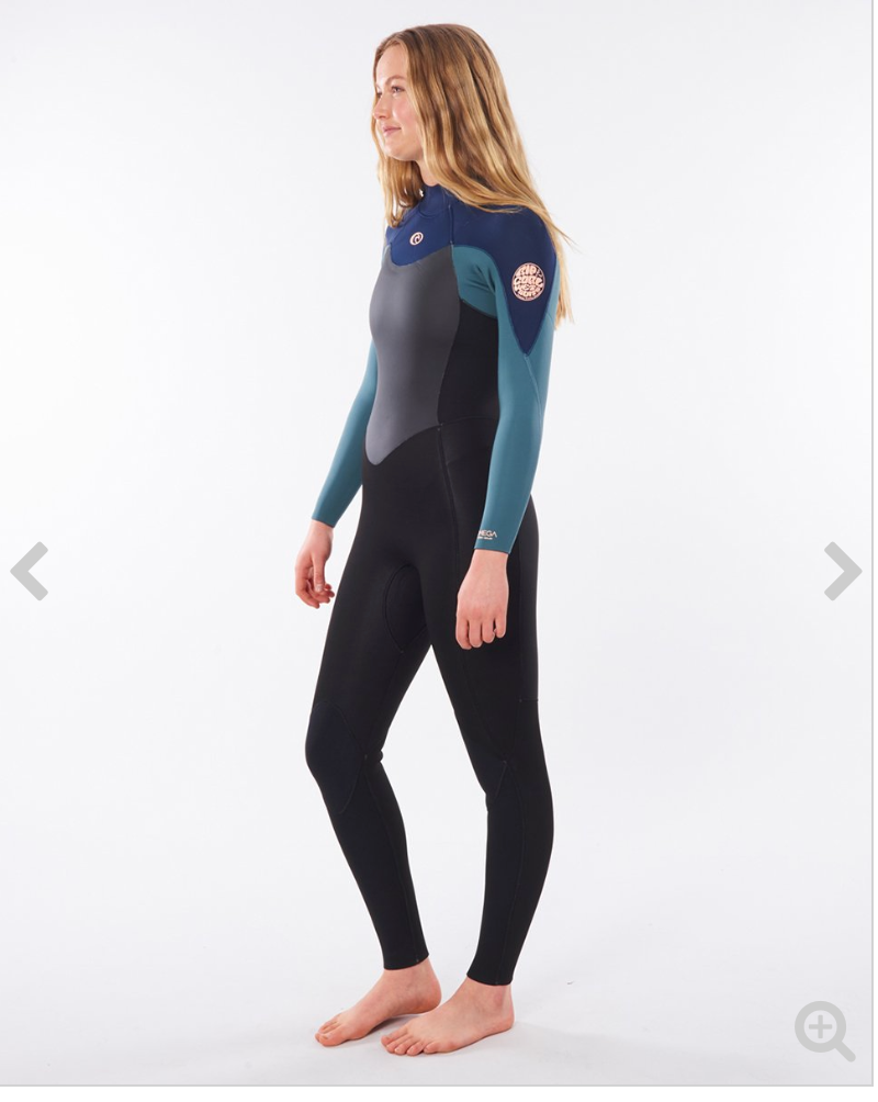 Ripcurl Womens Omega 3/2 Back Zip Wetsuit