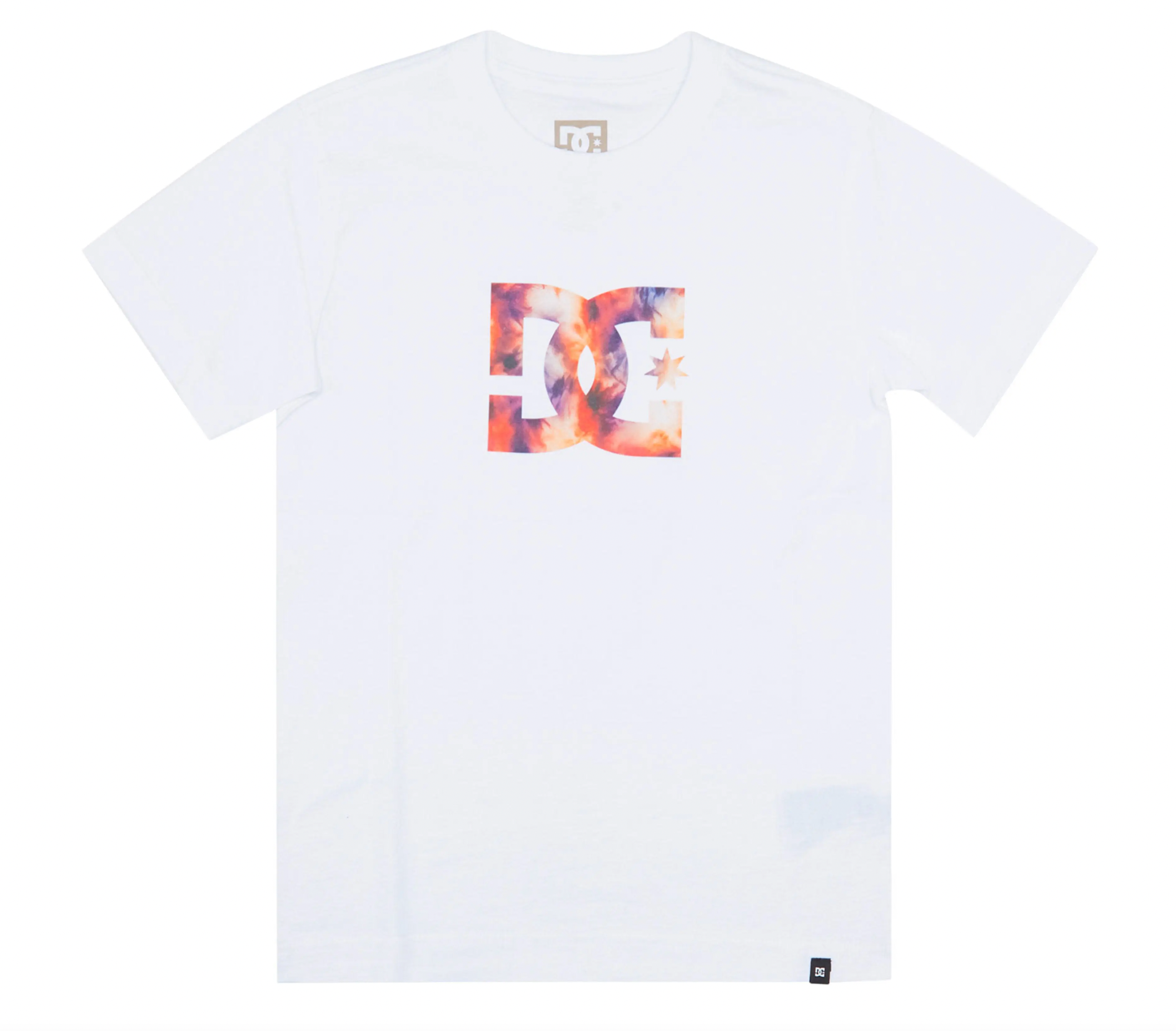 Dc Shoes Star Fill Short Sleeve T-Shirt White Red Lilac Kids