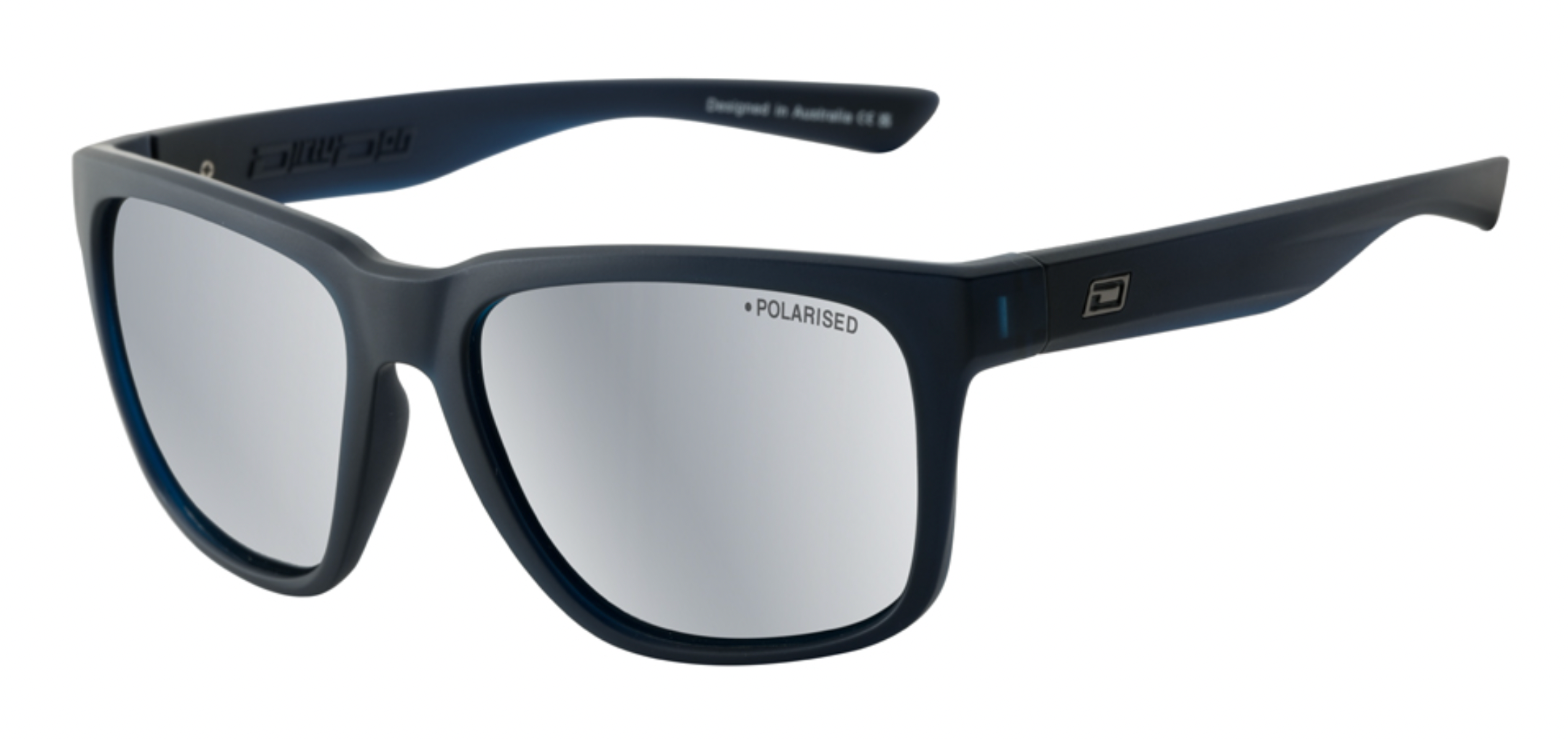 Dirty Dog -Kooky 53727 Sunglasses Satin Blue -Grey/Silver Mirror Polarised