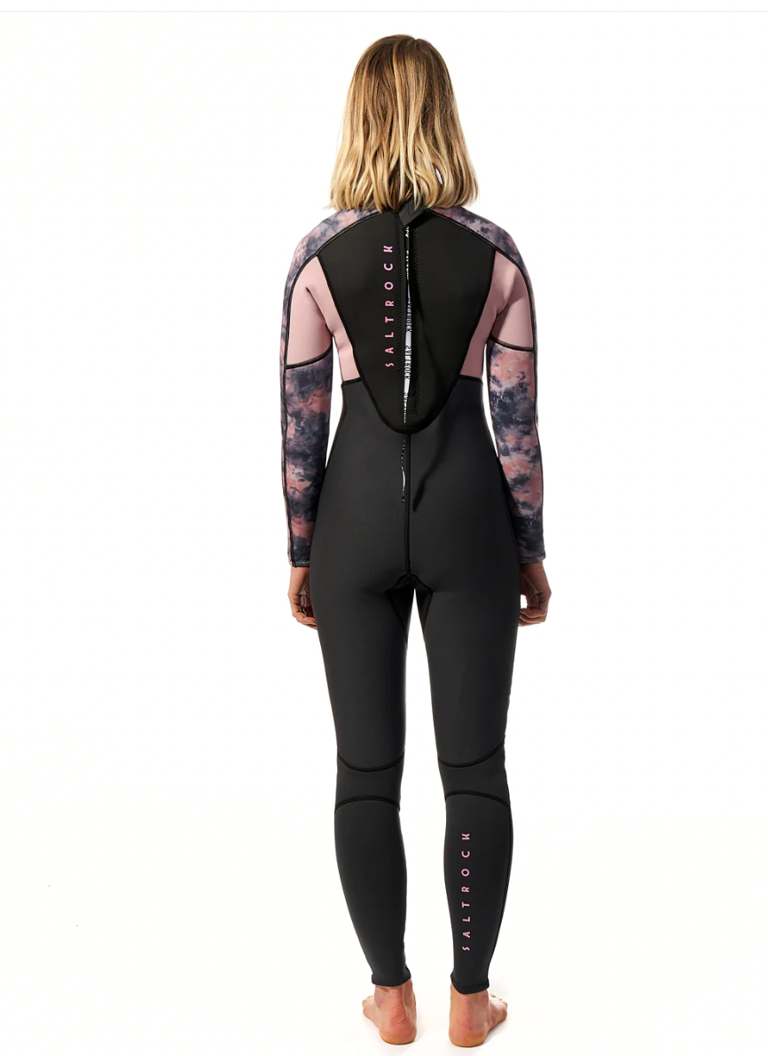 SALTROCK Vision - Womens 3/2 Back Zip Wetsuit - Light Pink