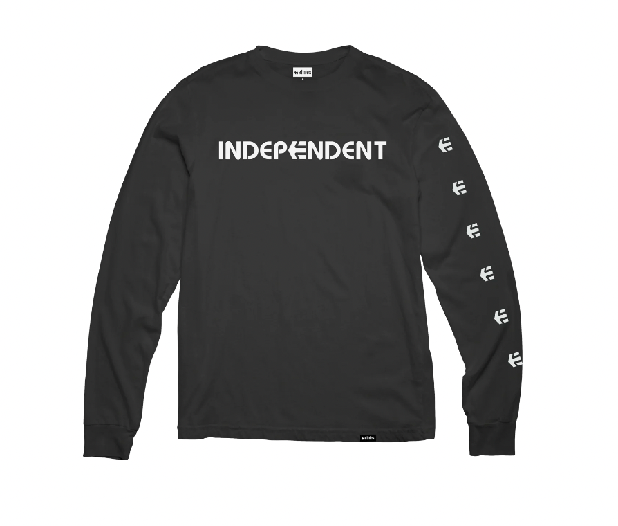 INDEPENDENT  L/S TEE- BLACK-