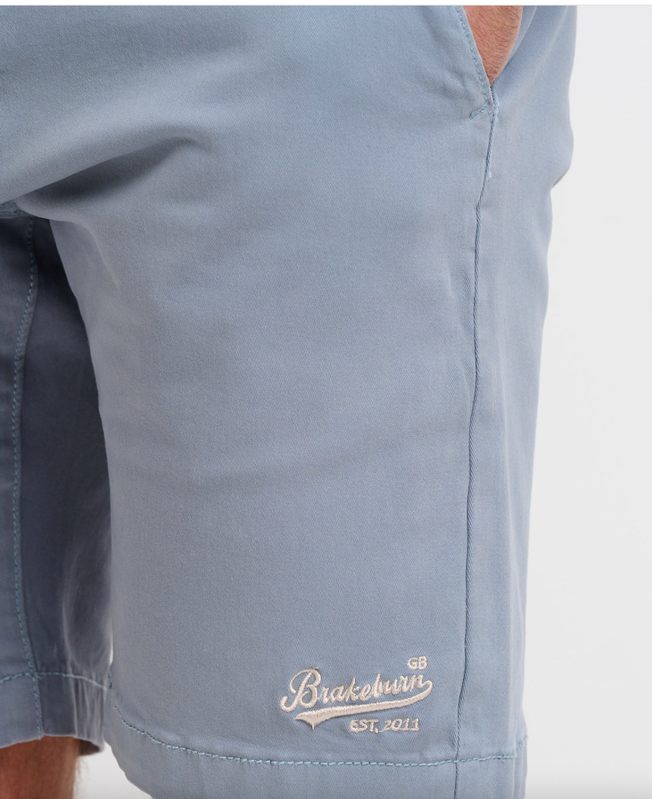 BRAKEBURN GREY CHINO SHORTS