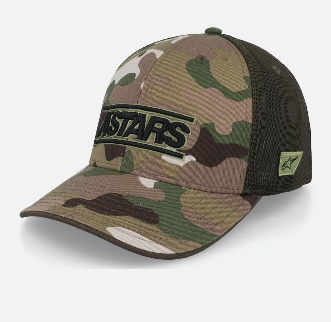 Alpinestars Proximity Mesh Back Multicam Hat Green Trucker - Alpinestars