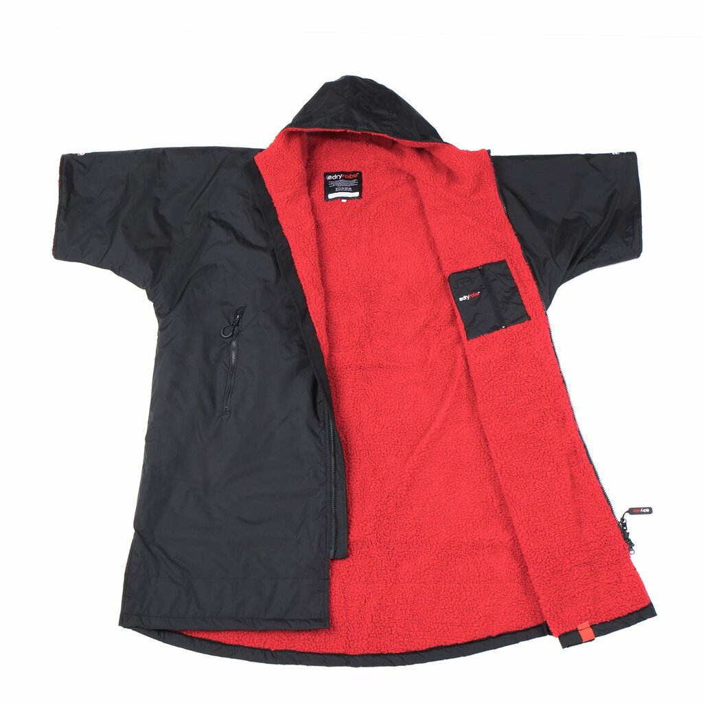 Dryrobe Advance Short Sleeve- BLACK/RED -  ====SALE===