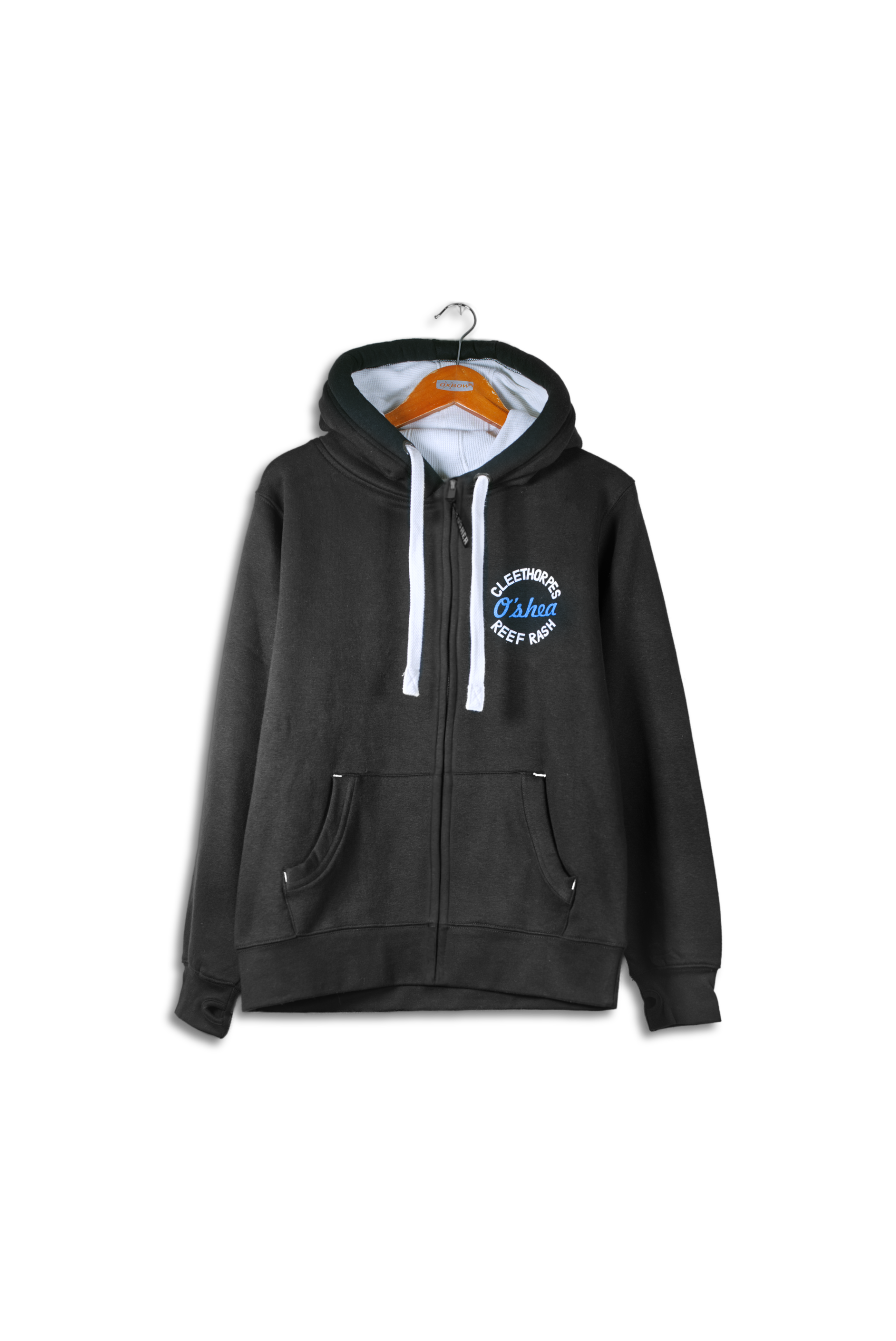 Cleethorpes Black Zipped Hoody - Offshore