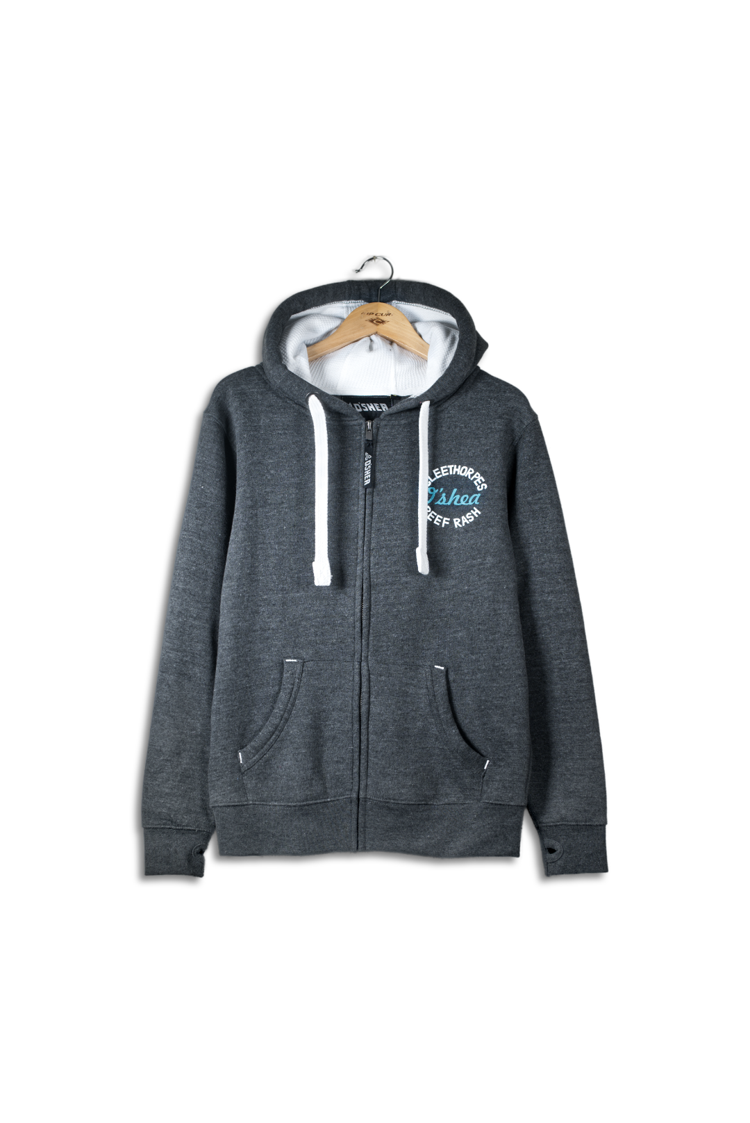 Cleethorpes Charcoal Zipped Hoody - High Surf