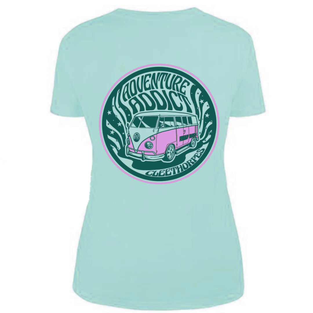 Cleethorpes Women's "ADVENTURE ADDICT" T-Shirt