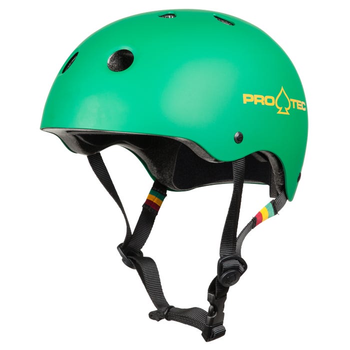 Pro-Tee Classic Cert Helmet - Matte Rasta Green