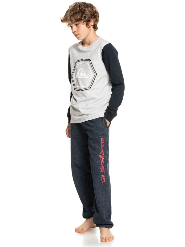 Quiksilver Boys New Noise Long Sleeve T-Shirt - Athletic Heather