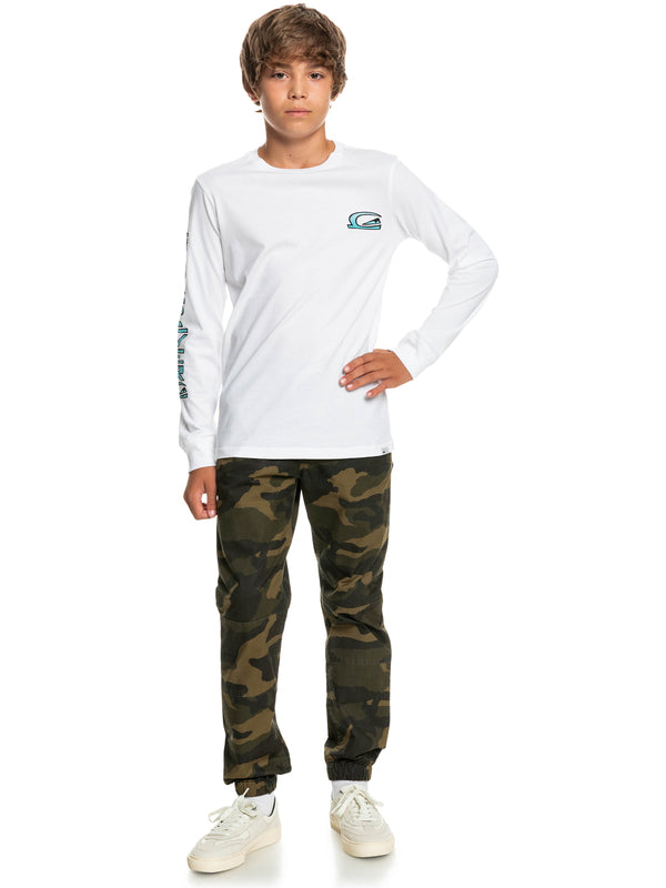 Quiksilver Stacked - Long Sleeve T-Shirt for Boys 8-16