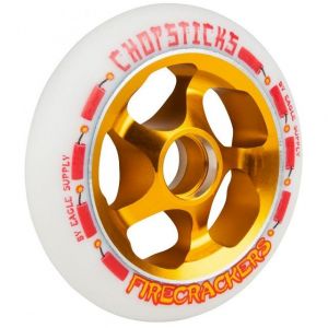 Chopsticks Wheel w/bearings Bamboo White 110 MM