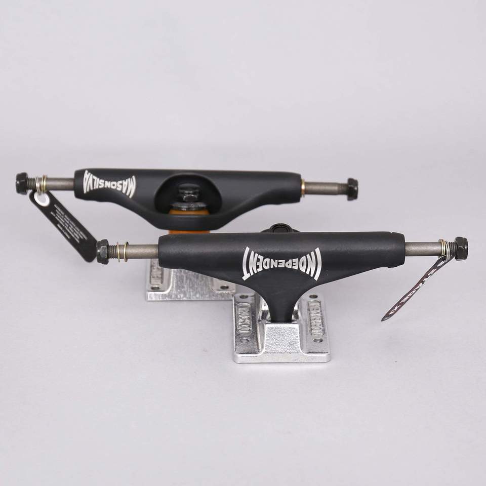 Indy Stage 11 Truck Pro Mason Silva Standard Black Silver 149 MM (PAIR)