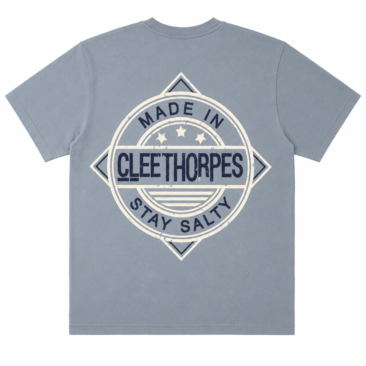 Cleethorpes T-Shirt Stay Salty - Dusty Blue