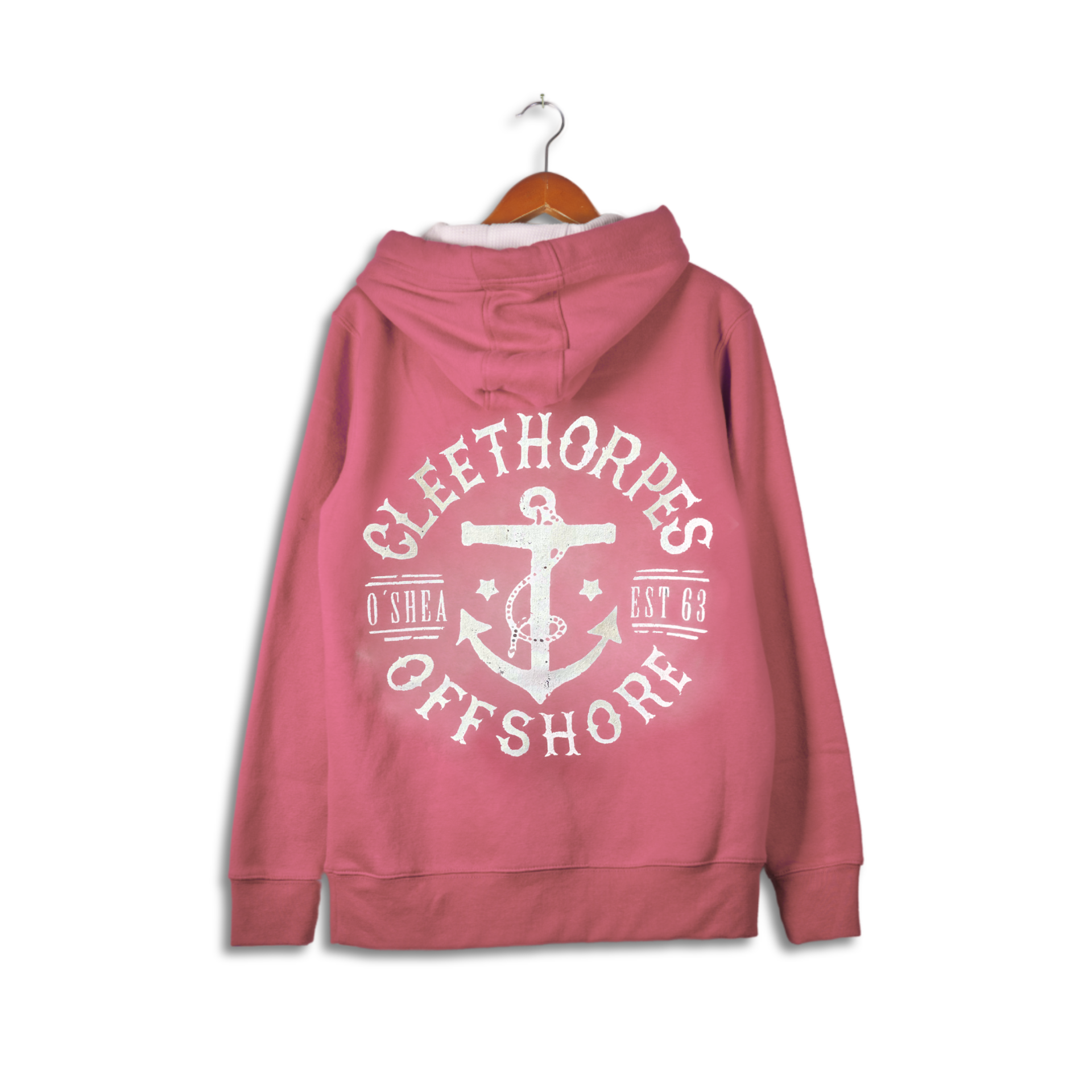 CLEETHORPES ZIP HOODIE DUSKY PLUM - OFFSHORE -