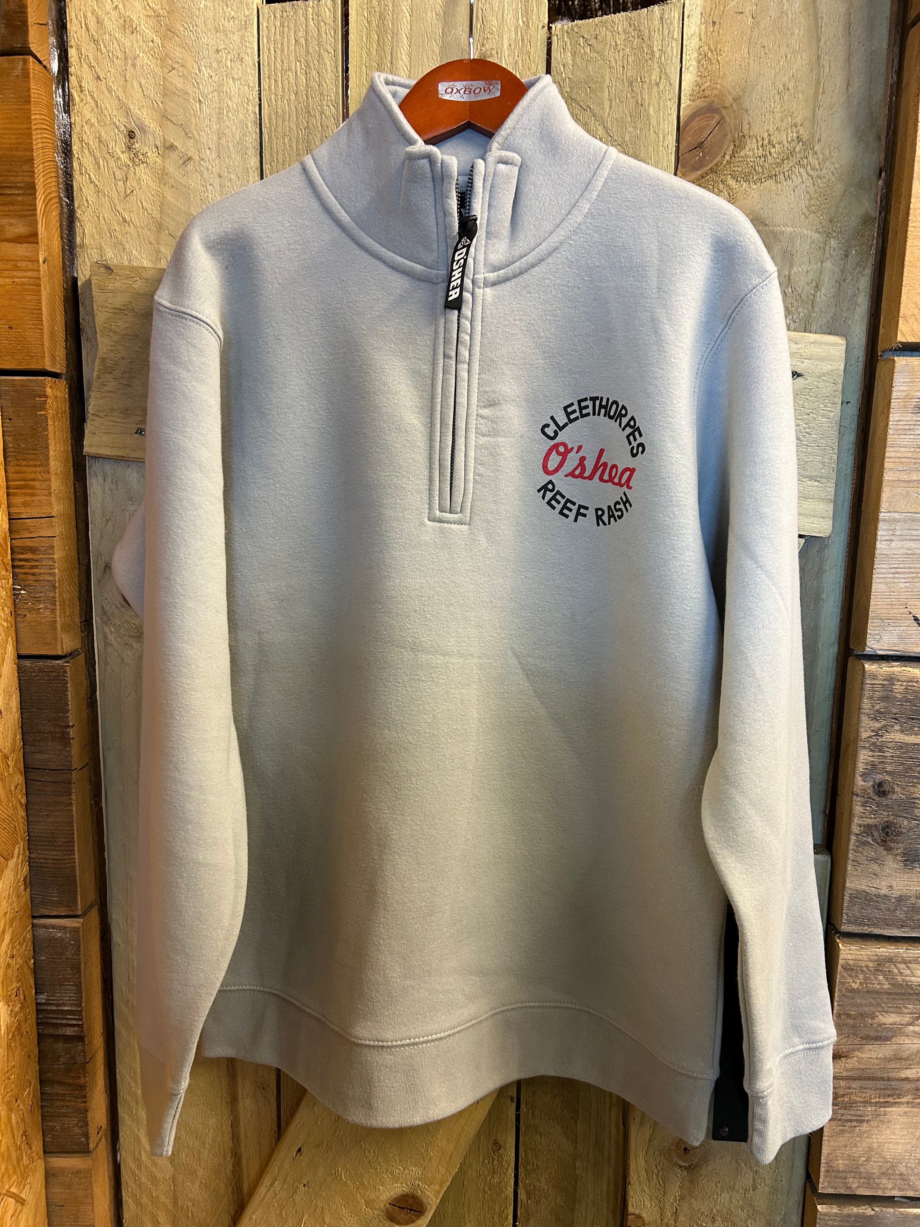 CLEETHORPES STEEL GREY  HALF ZIP - HIGH SURF