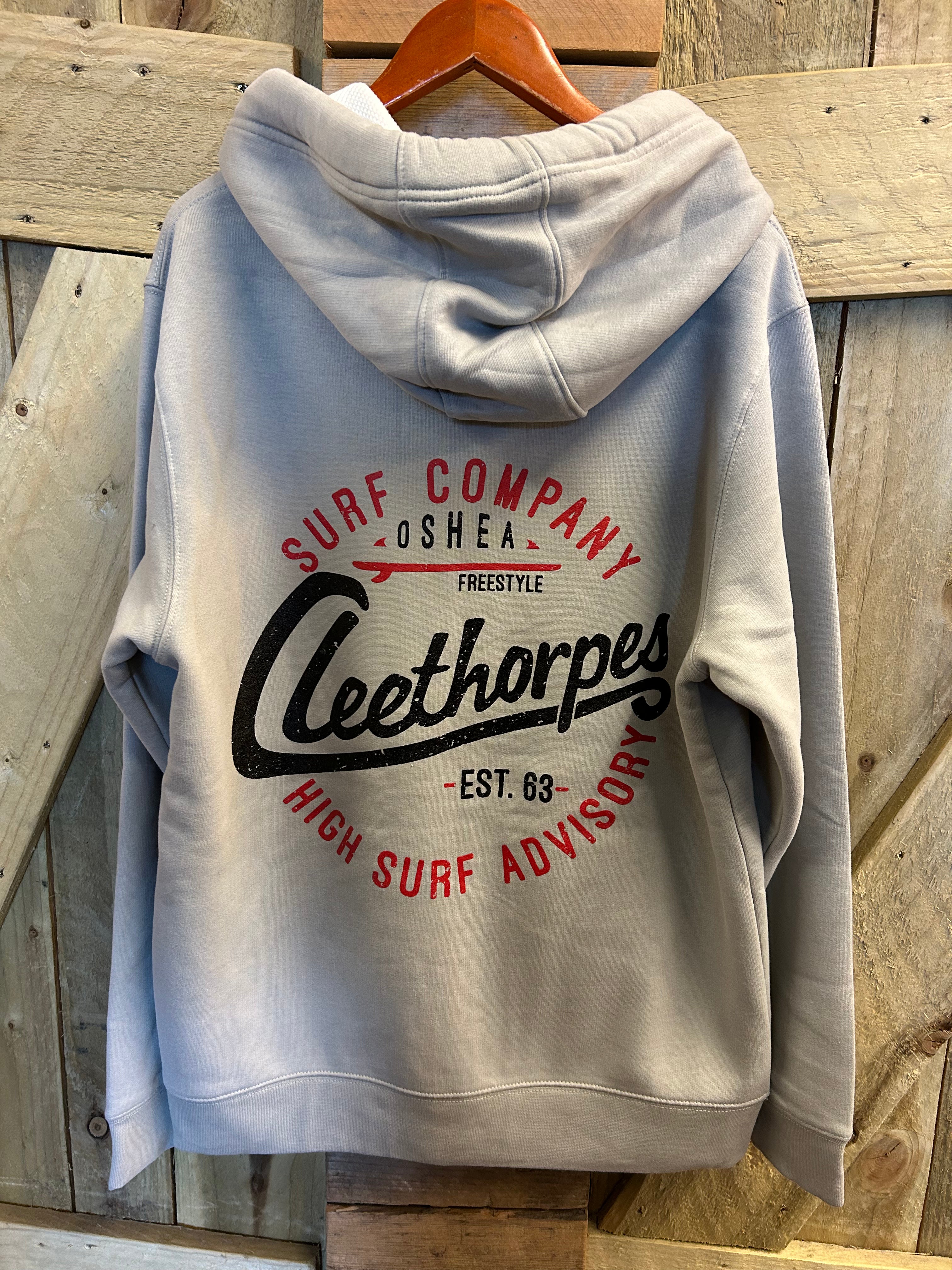 CLEETHORPES STEEL GREY - HIGH SURF - ZIPPED HOODY