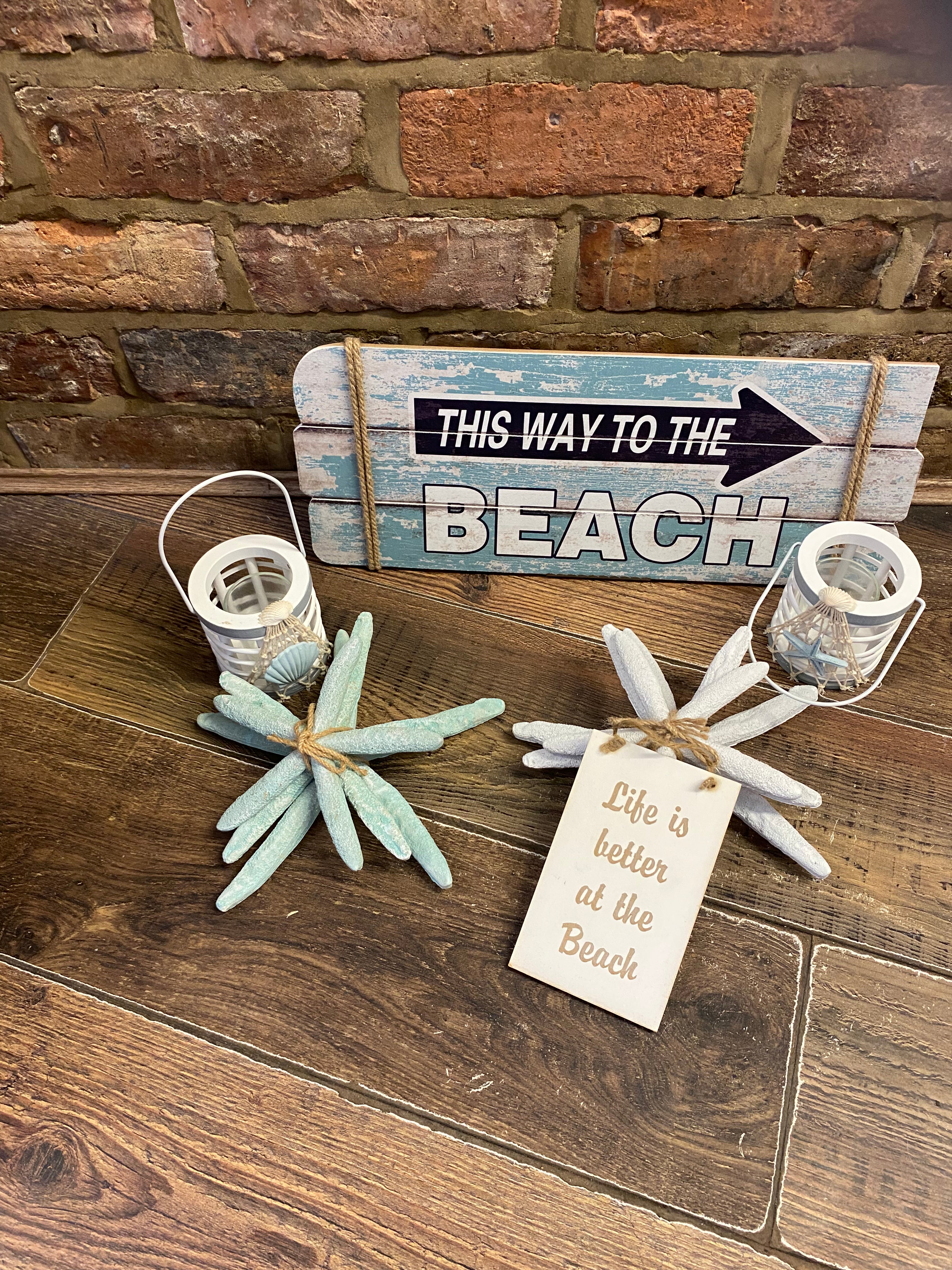 Handmade Wood Beach Signs