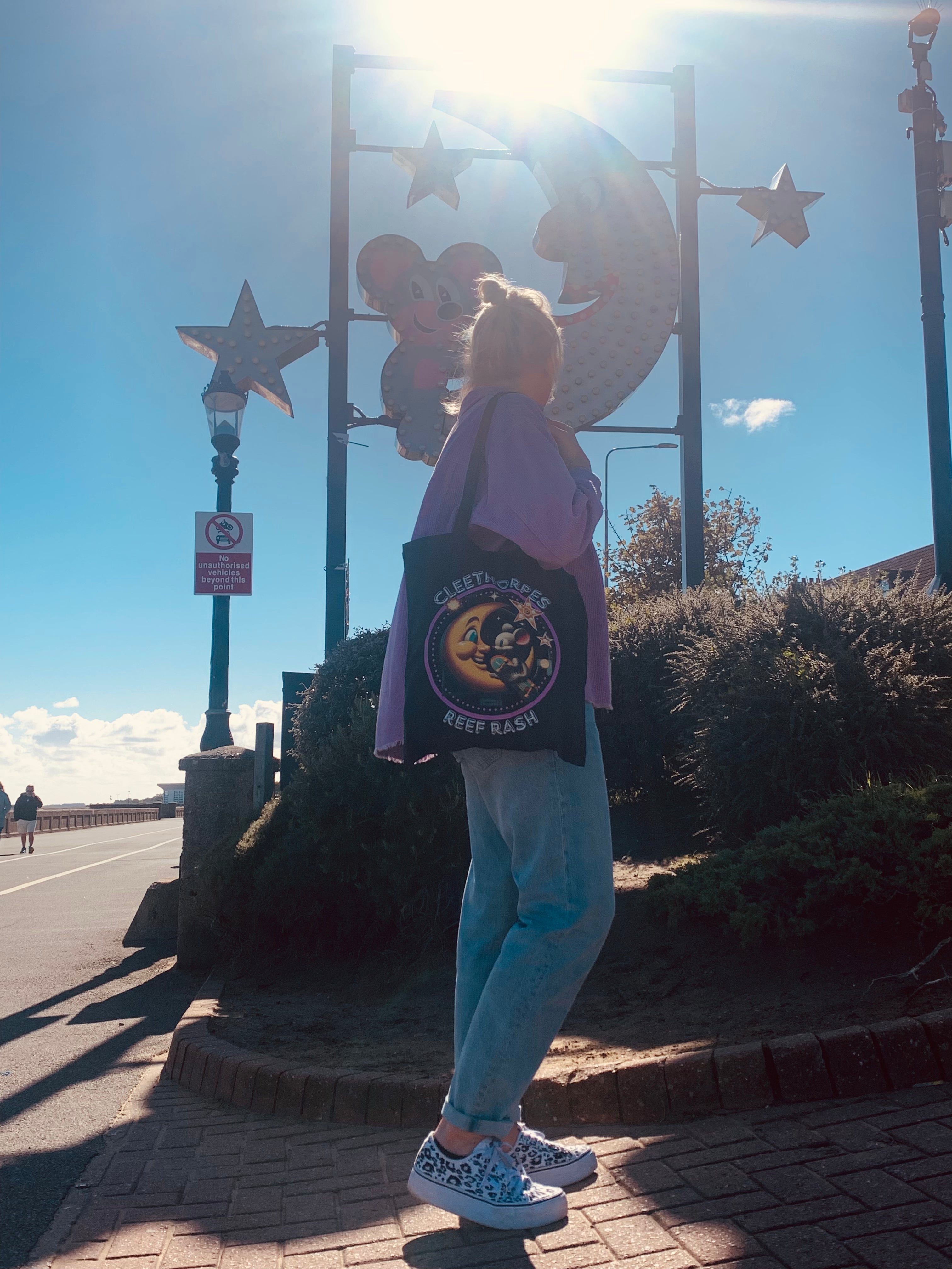 Cleethorpes Mouse and Moon Tote Bag