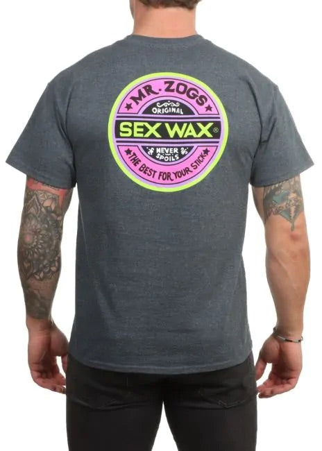 Sex Wax 'Fluoro' Tee - Dark Heather