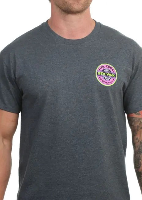 Sex Wax 'Fluoro' Tee - Dark Heather