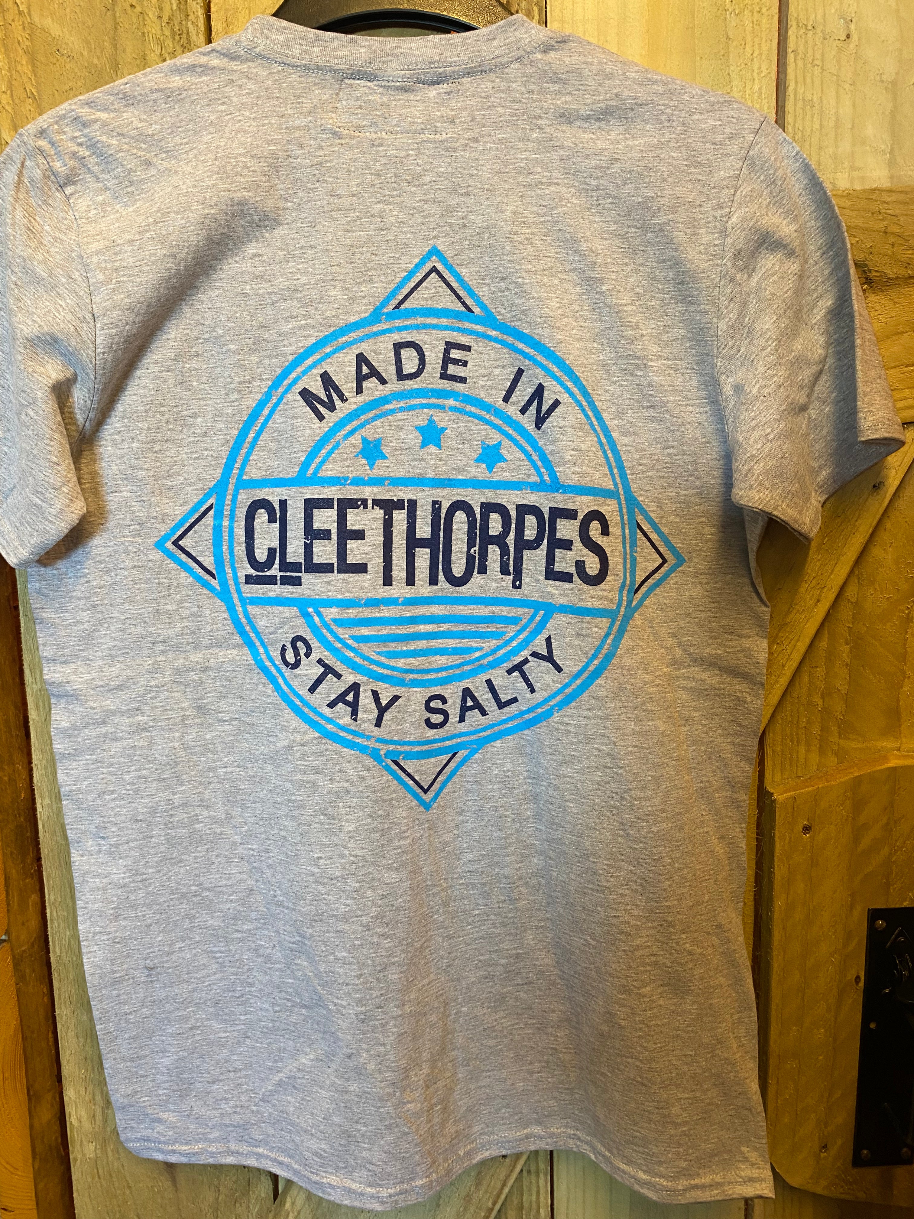 CLEETHORPES GREY -STAY SALTY - T-SHIRT