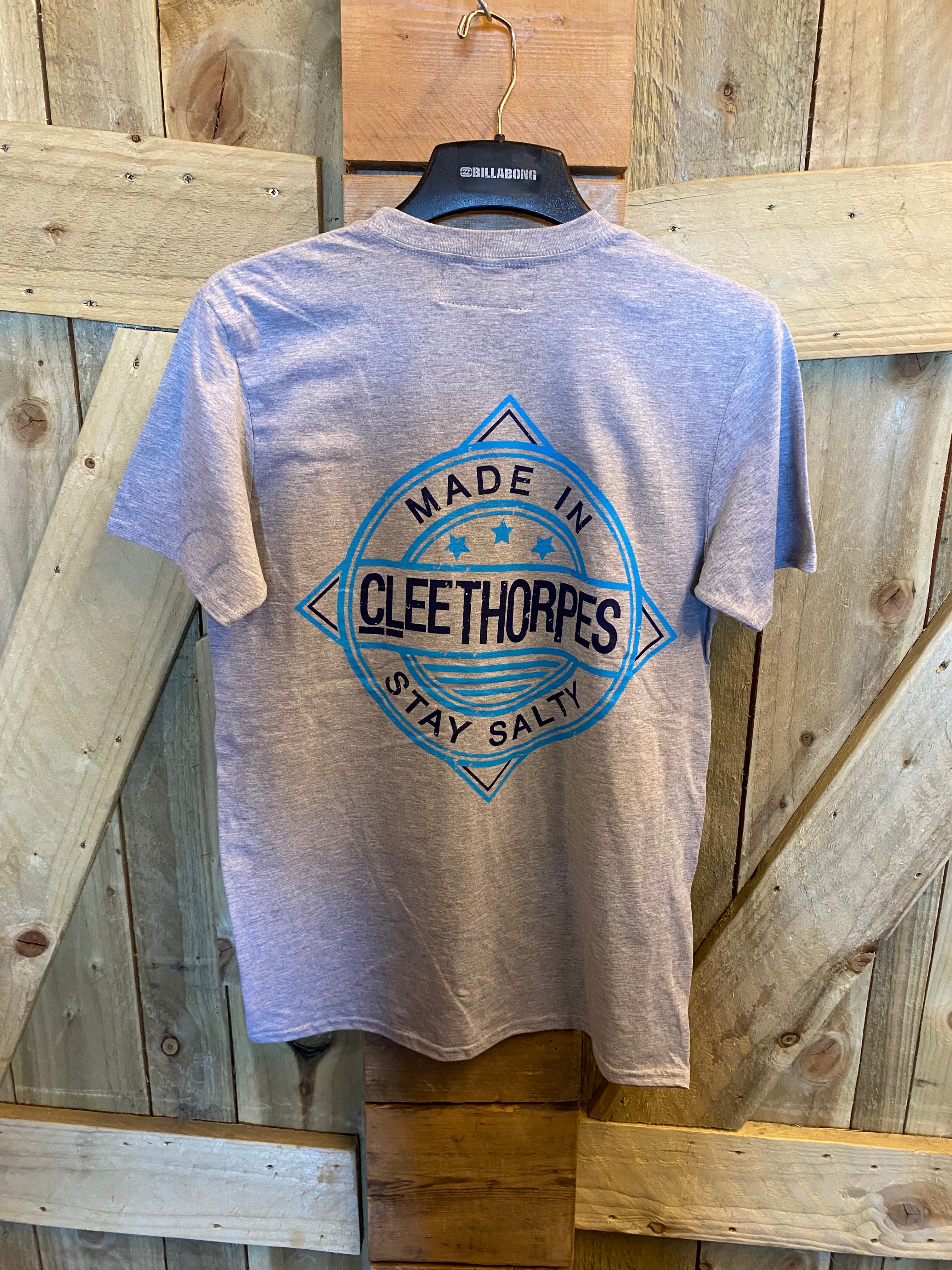 CLEETHORPES GREY -STAY SALTY - T-SHIRT
