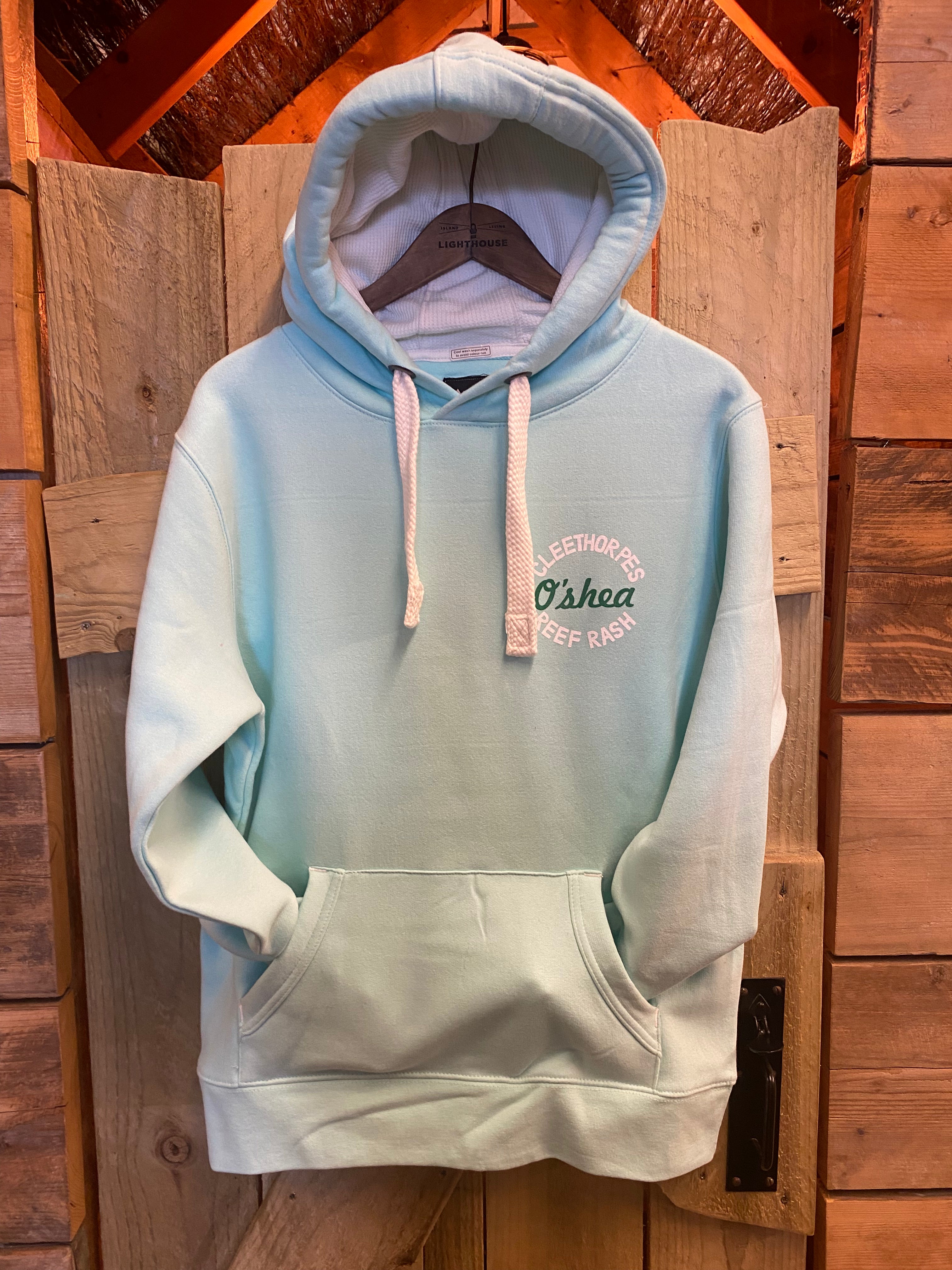 CLEETHORPES ICE GREEN HOODIE - BEACH LOVER