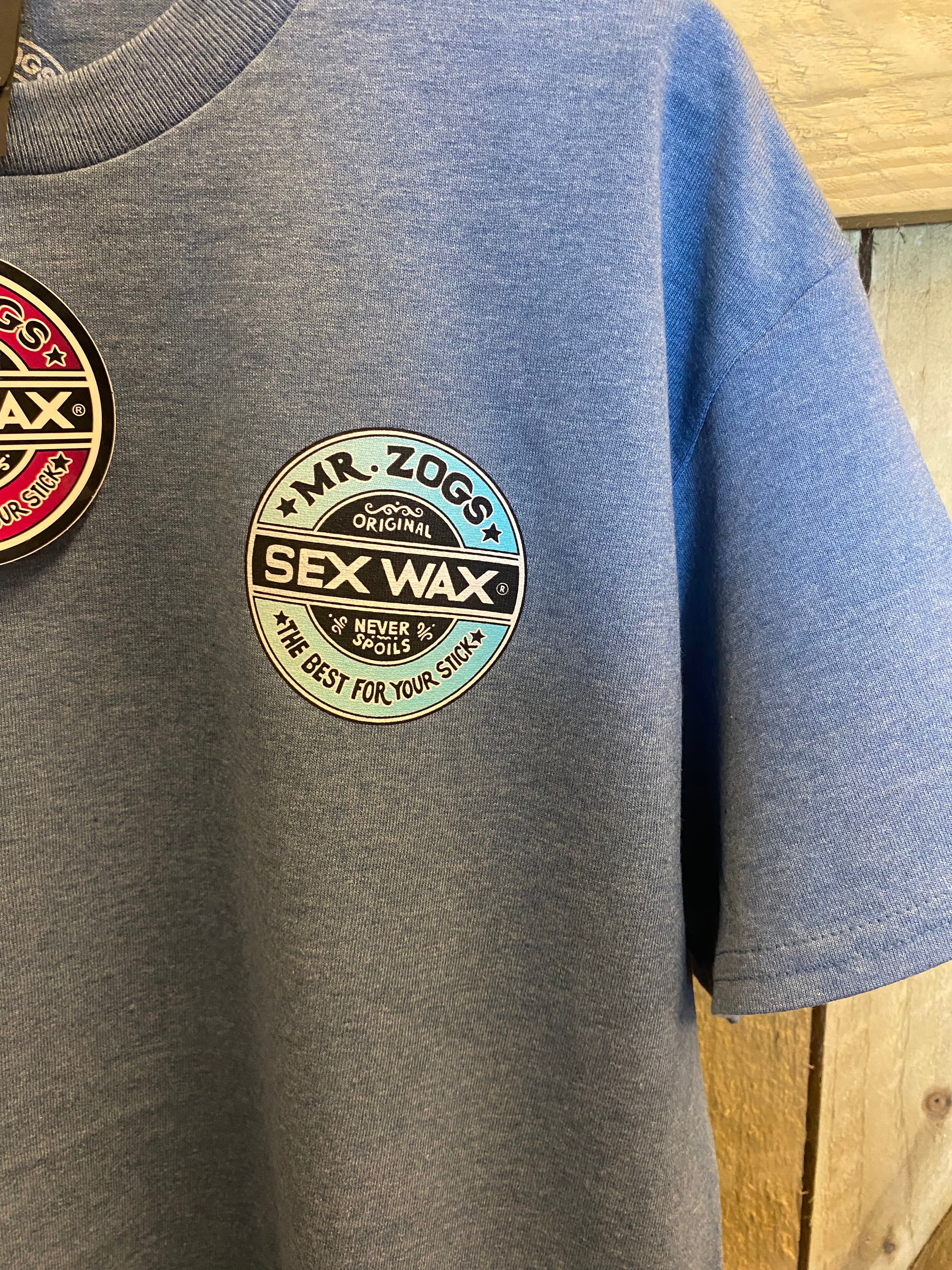 Sex Wax t-shirt  - The fade - Indigo Heather