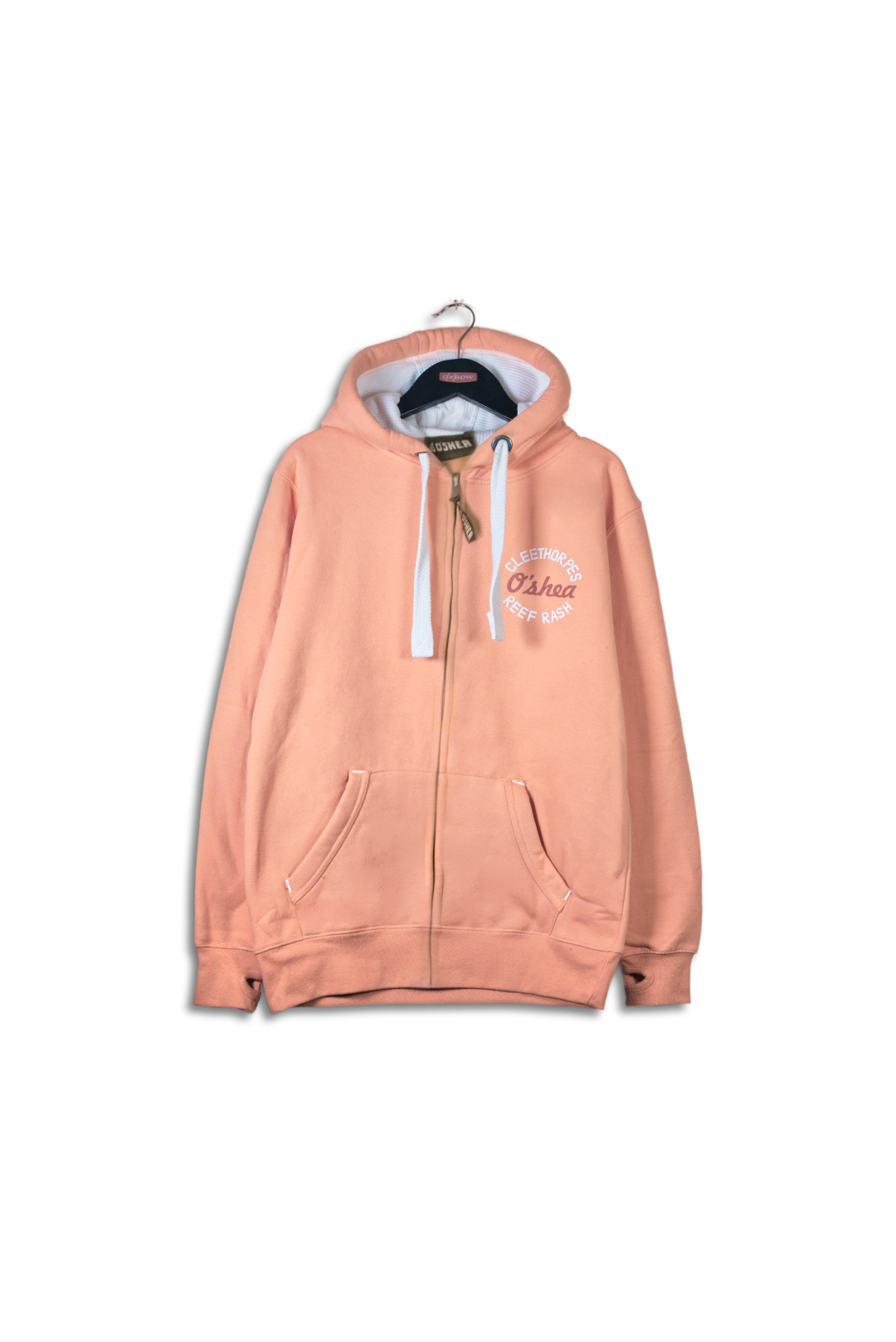 Cleethorpes Peach Zip Hoody - Beach Lover