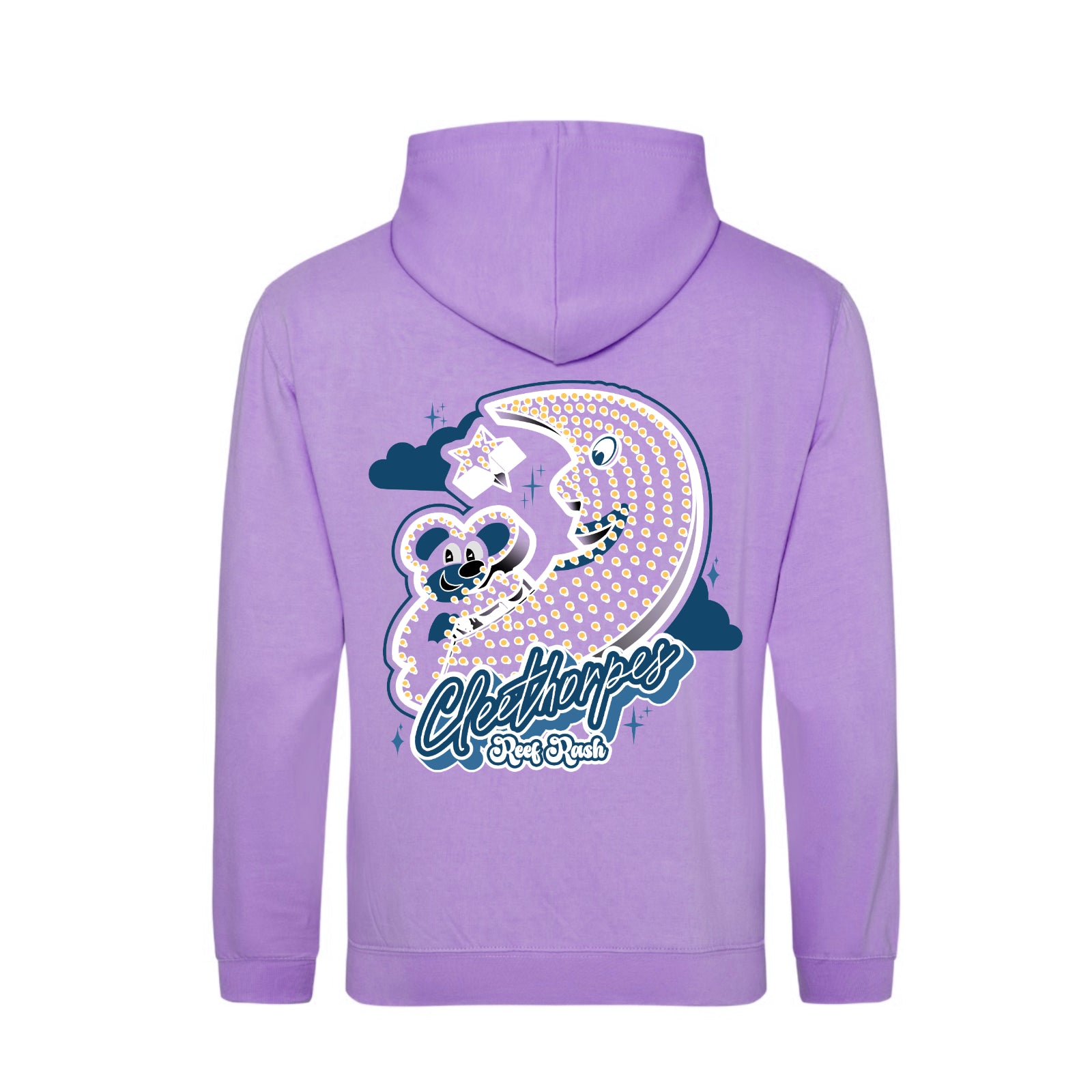 Cleethorpes Mouse And Moon Hoodie Kids  - Lilac