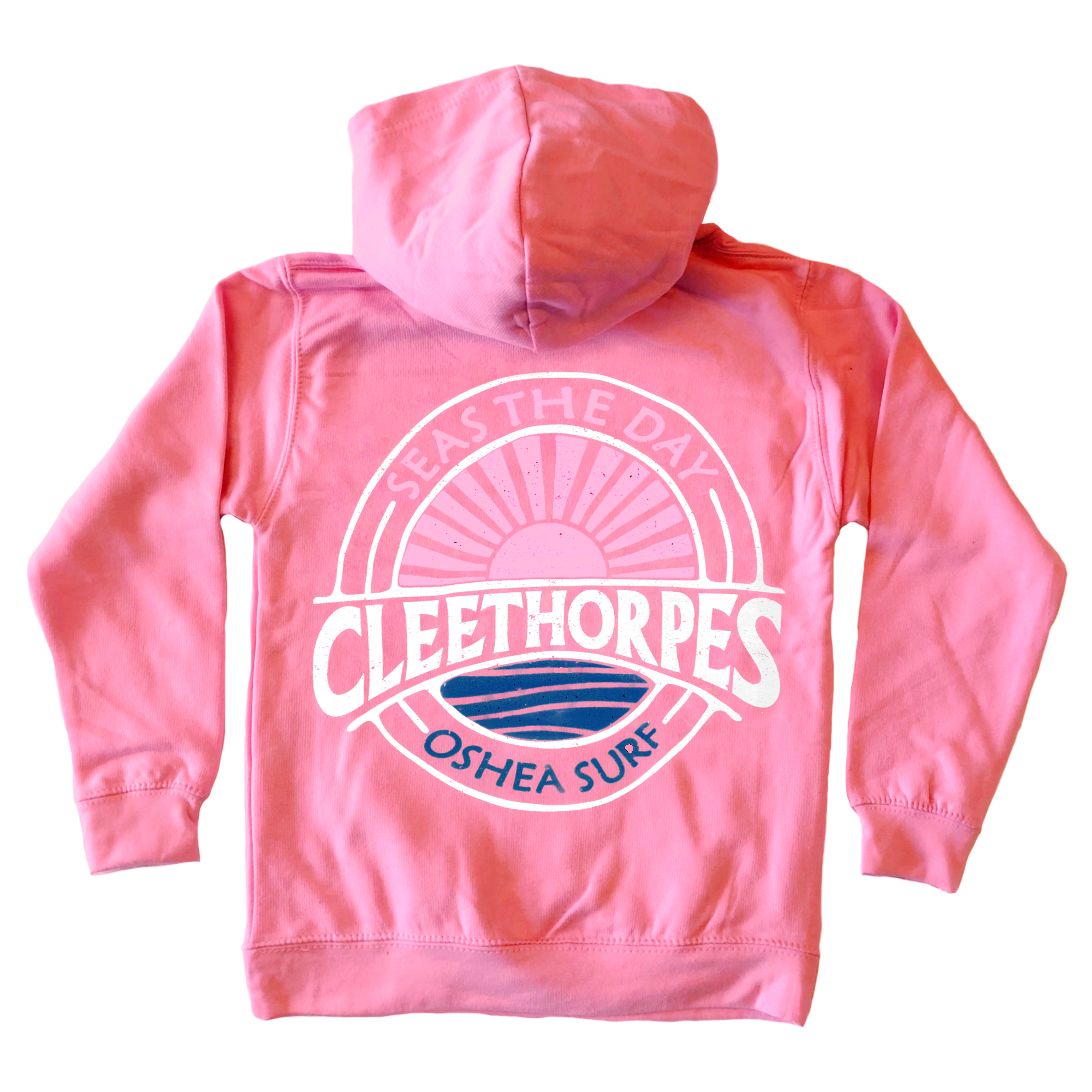 Cleethorpes Pink Kids Hoody - SEAS THE DAY