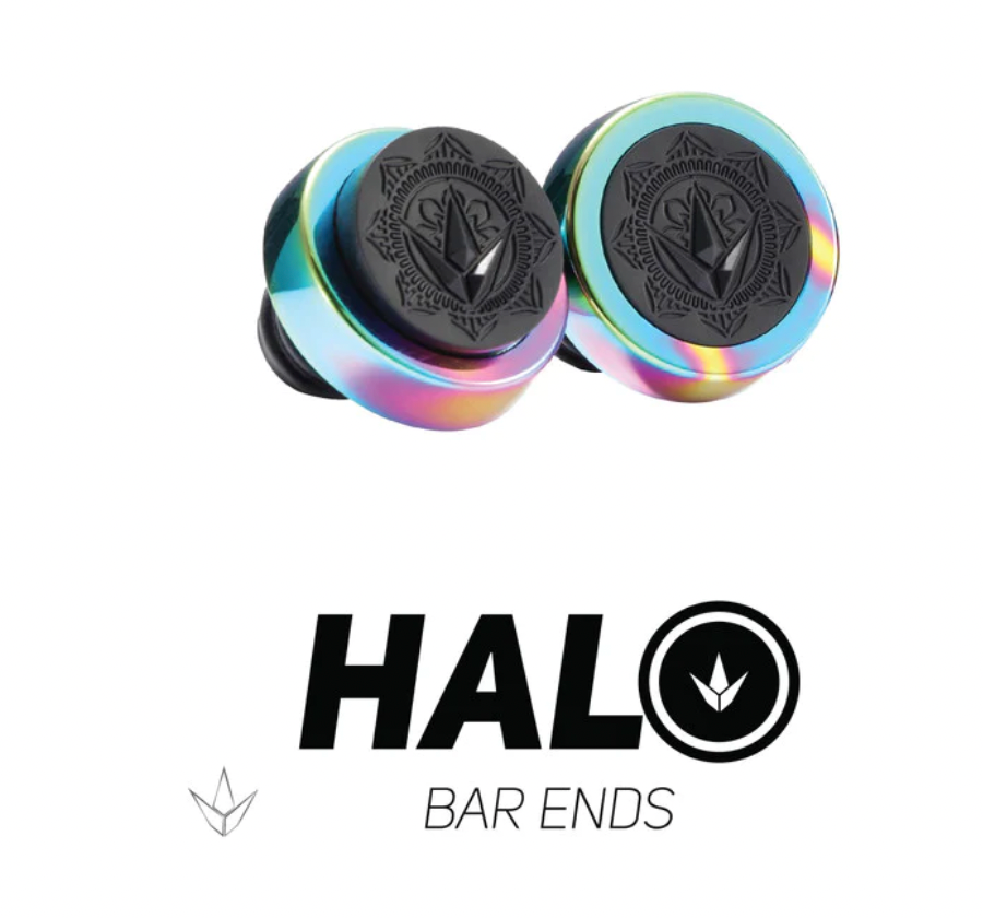 Blunt Halo Bar Ends Oil Slick Pair
