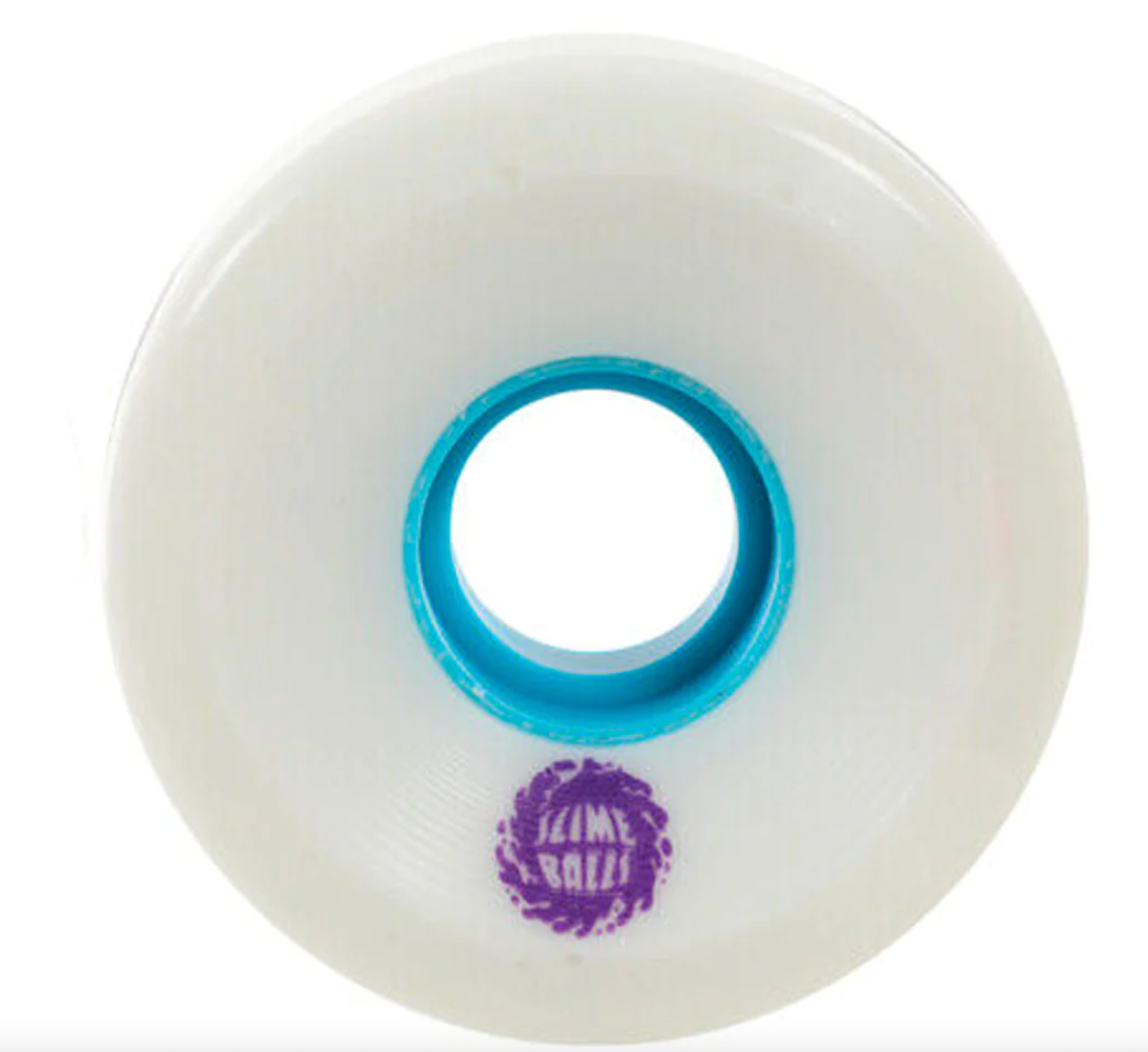 Slime Balls Wheels OG Slime Skateboard Wheels 78a White Teal 60mm