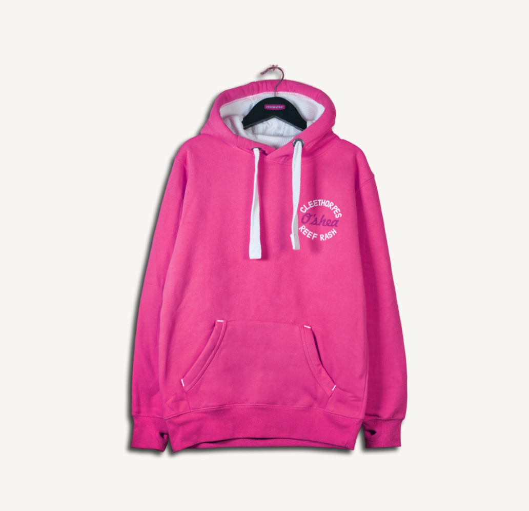 CLEETHORPES CANDY PINK HOODY SEAS THE DAY