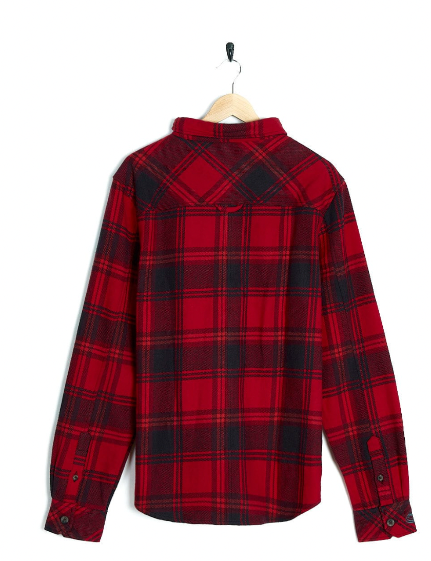 SALTROCK Colter - Hooded Long Sleeve Shirt - Red===SALE====