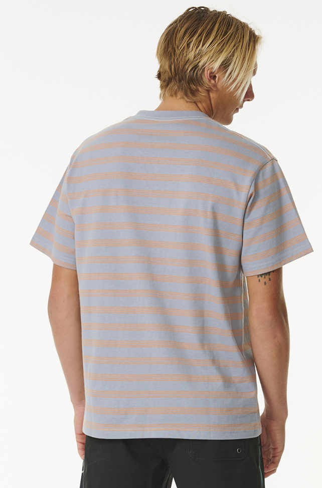 RIPCURL Quality Surf Products Stripe Short Sleeve Tee