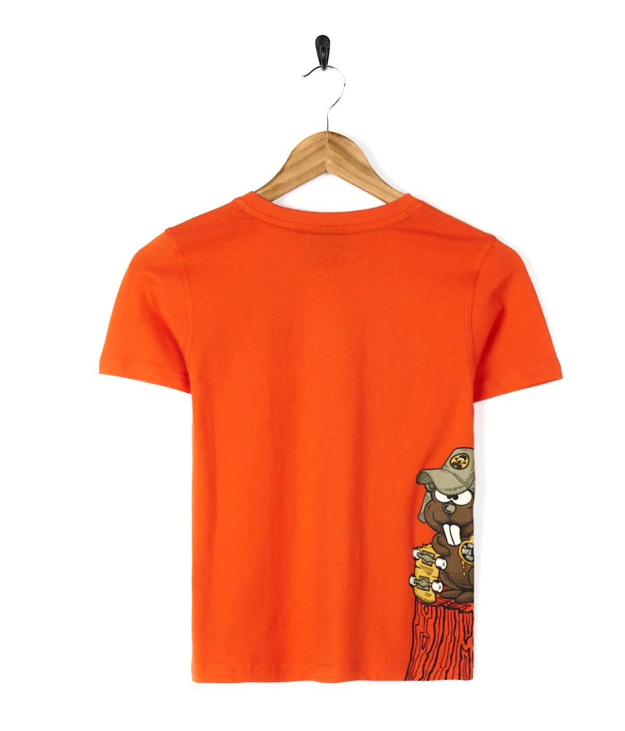 SALTROCK Beavering Around - Kids Short Sleeve T-Shirt - Orange