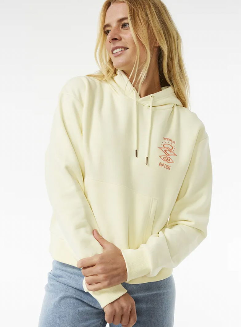 RIPCURL Search Icon Relaxed hooded Fleece