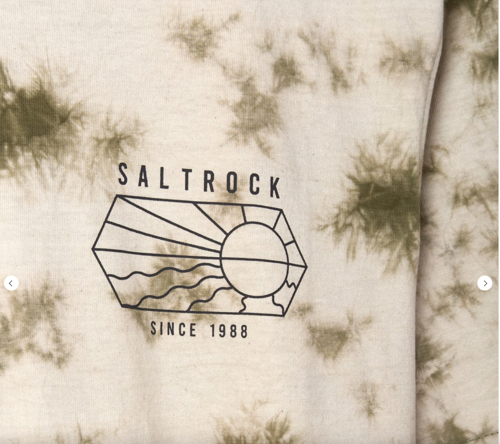 SALTROCK Vantage Outline - Mens Tie Dye T-Shirt - Green