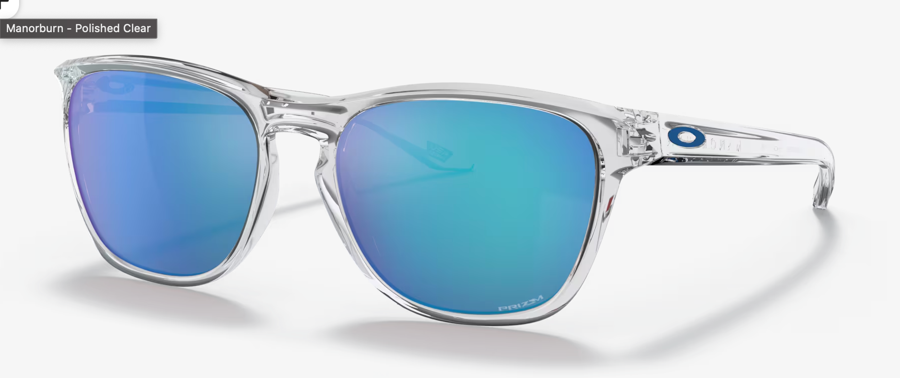 OAKLEY Prizm Sapphire Lenses,  Polished Clear Frame