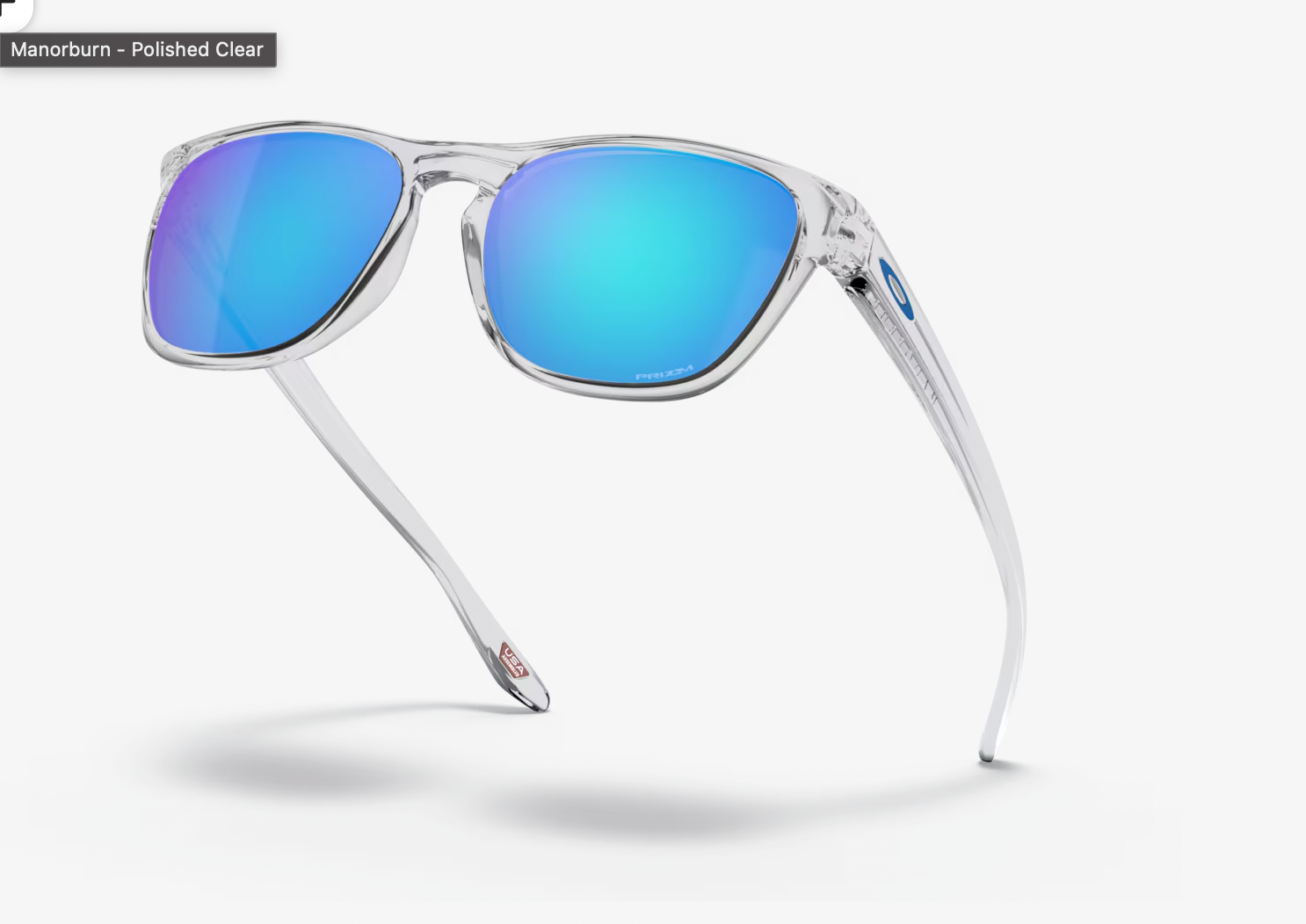 OAKLEY Prizm Sapphire Lenses,  Polished Clear Frame