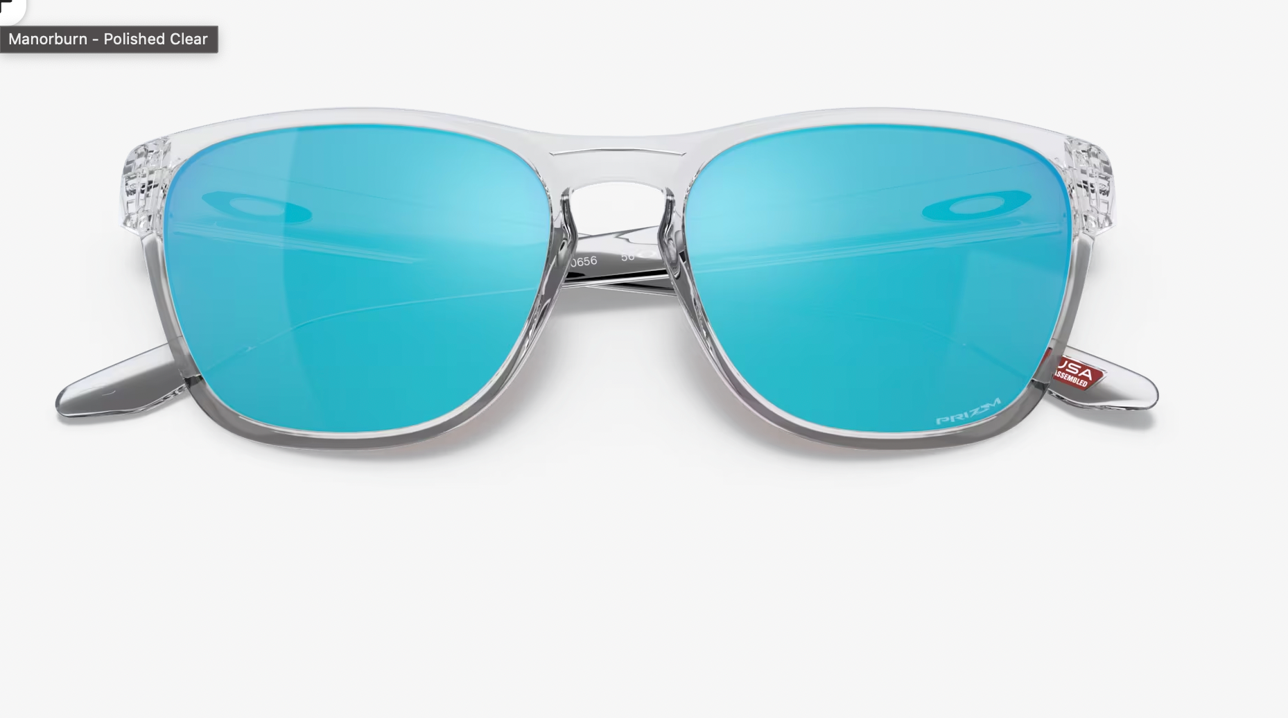 OAKLEY Prizm Sapphire Lenses,  Polished Clear Frame