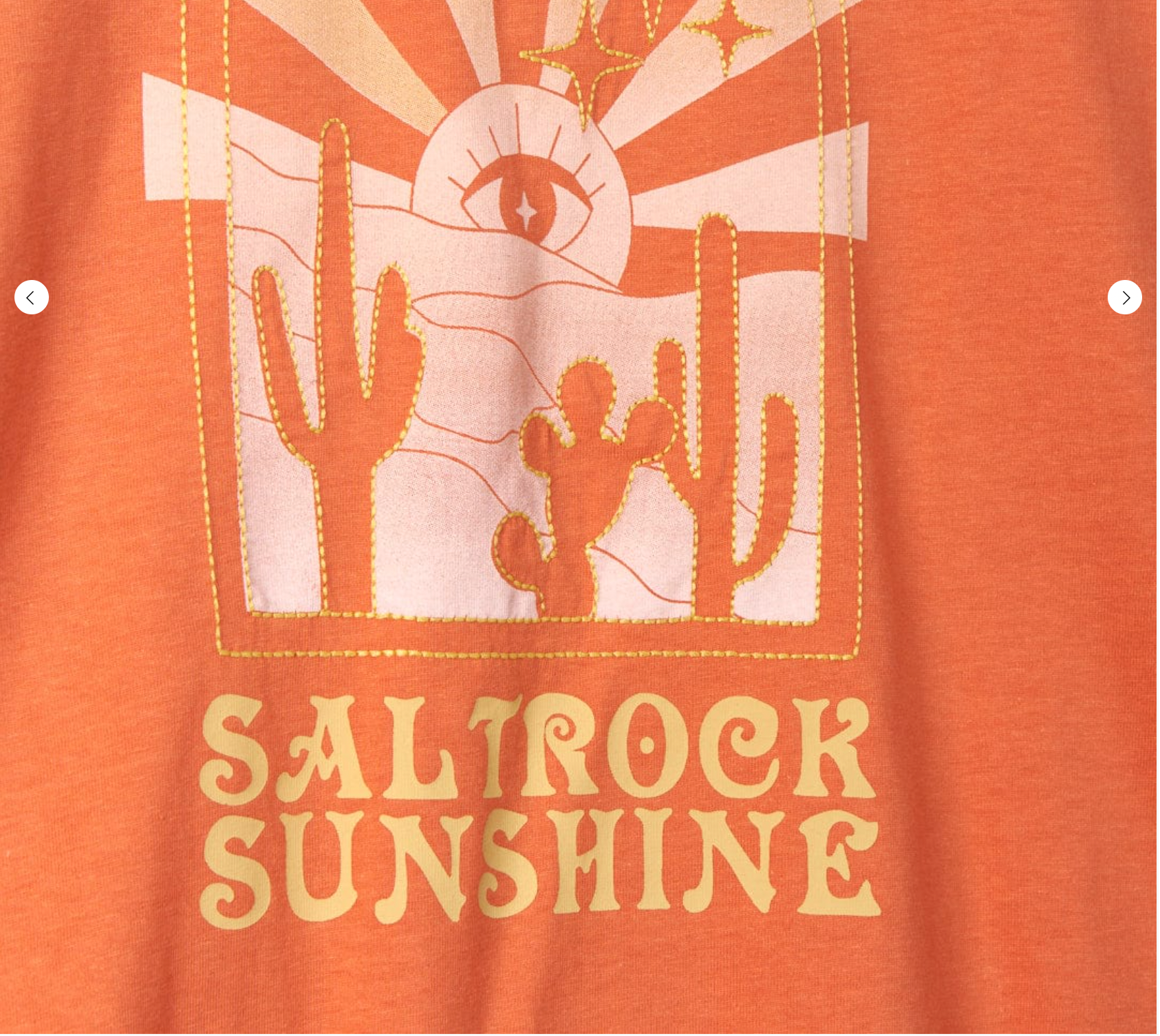 Saltrock Sunshine - Recycled Womens Cropped T-Shirt - Orange