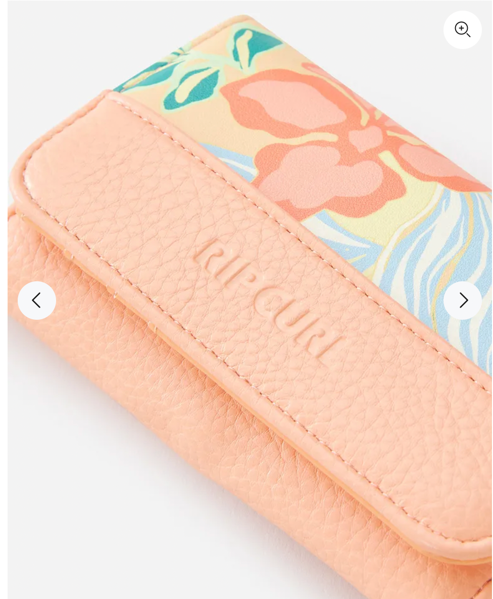 RipCurl - Mixed Floral Mid Wallet (Light Orange)