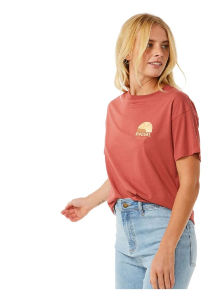 Ripcurl Line Up Relaxed Tee Women'S