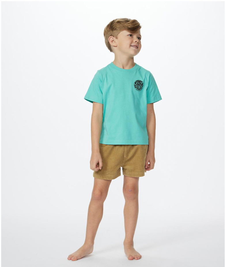 RipCurl Kids Wetuit Icon Short Sleeve Crew Neck Cotton T-Shirt