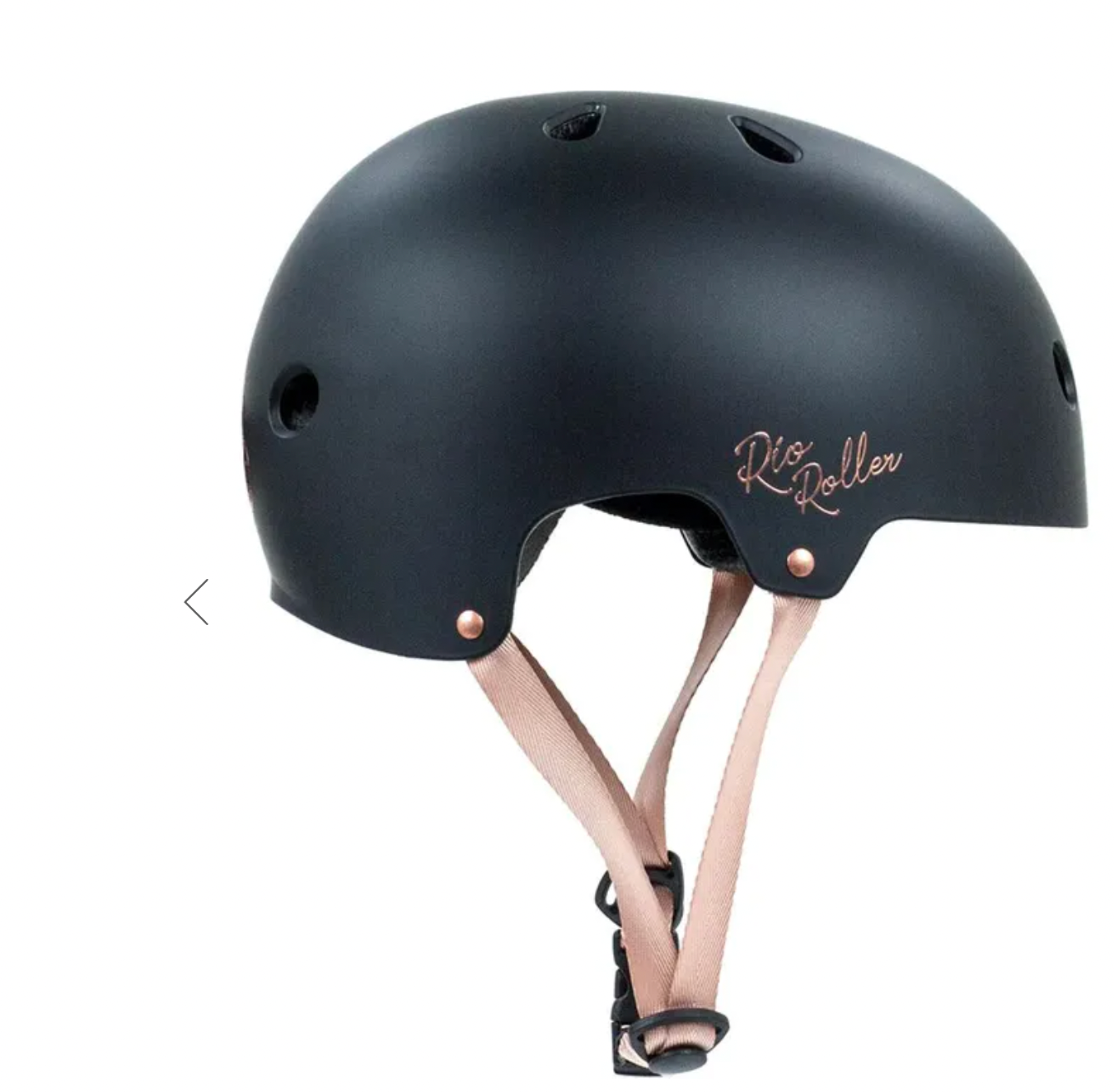 Rio Roller Rose Helmet - Black /Rose Gold