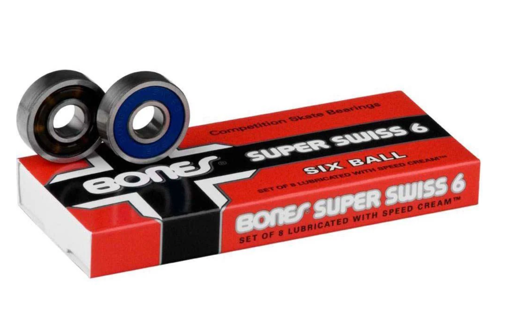 Bones Swiss Super Swiss 6 Ball Skateboard Bearings